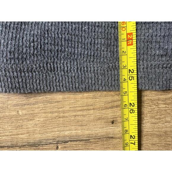 Faded Glory Men's Long Sleeve Henley Top - Classic Charcoal Comfort - Large - Picture 5 of 5